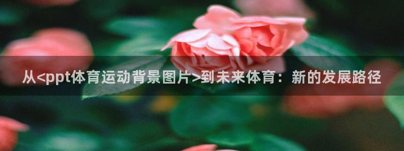 oety欧亿：从<ppt体育运动背景图片>到未来体育：新的发展路径